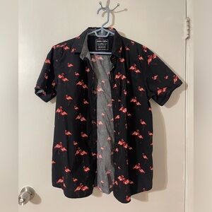 Modern Culture Shirt’s Men Button Down Flamingo Print